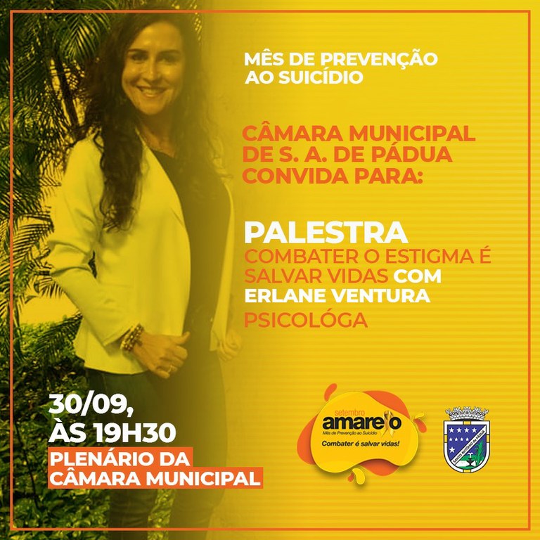PALESTRA SETEMBRO AMARELO - COMBATE AO SUICÍDIO