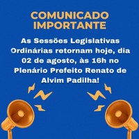 As Sessões Legislativas Ordinárias