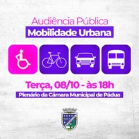 Câmara de Pádua realiza Audiência Pública para discutir a Mobilidade Urbana