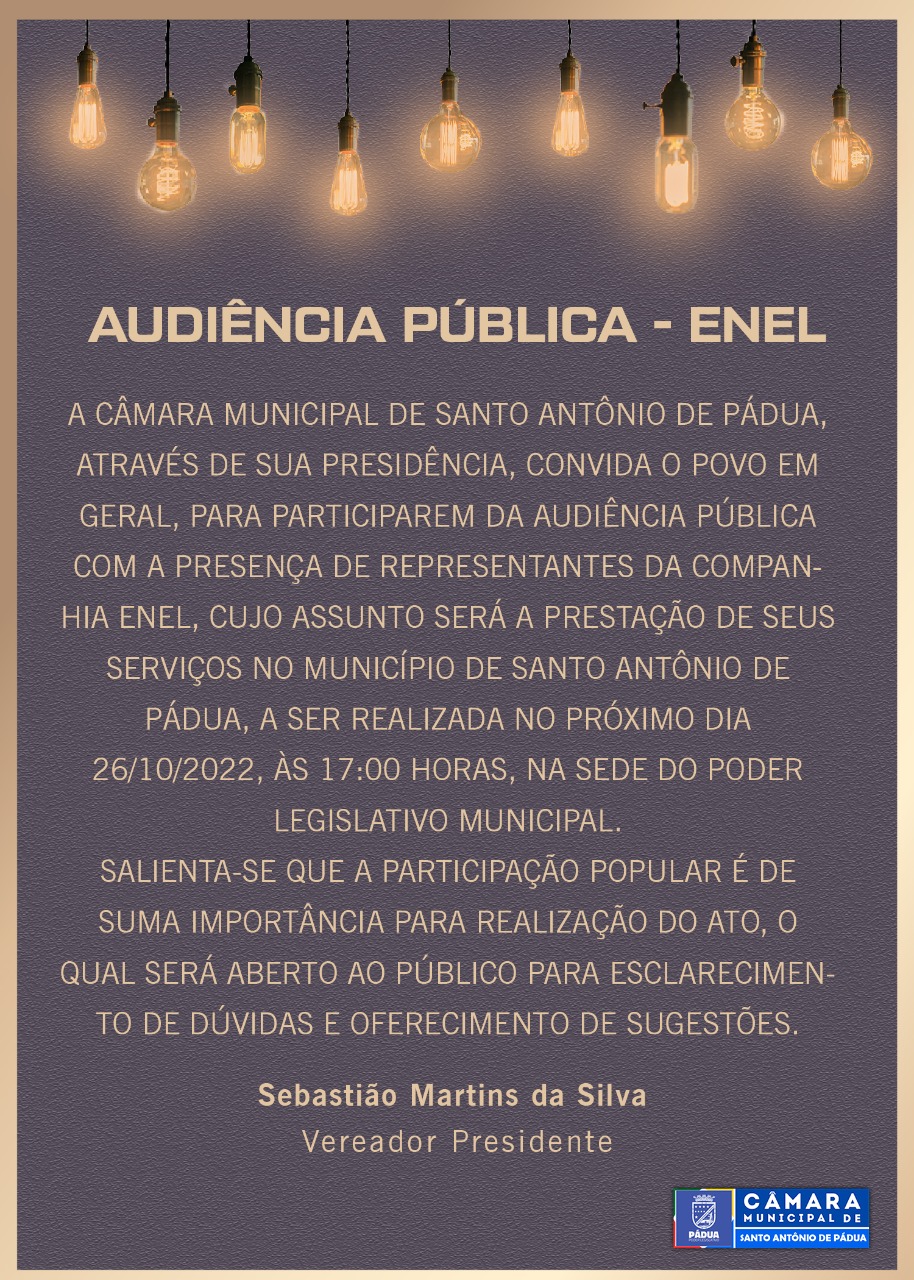 Audiência Pública - Enel