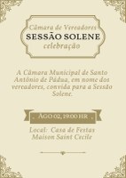 Informações da Sessão Solene