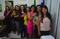 Presidente recebe em seu Gabinetes Vereadoras da Região